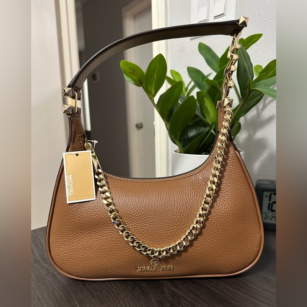 Michael Kors Piper Small Pebbled Leather Shoulder Bag
